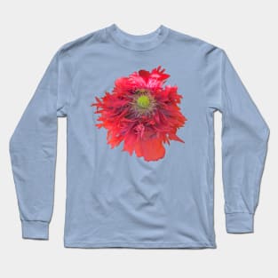 Peony Poppy with Bee Long Sleeve T-Shirt